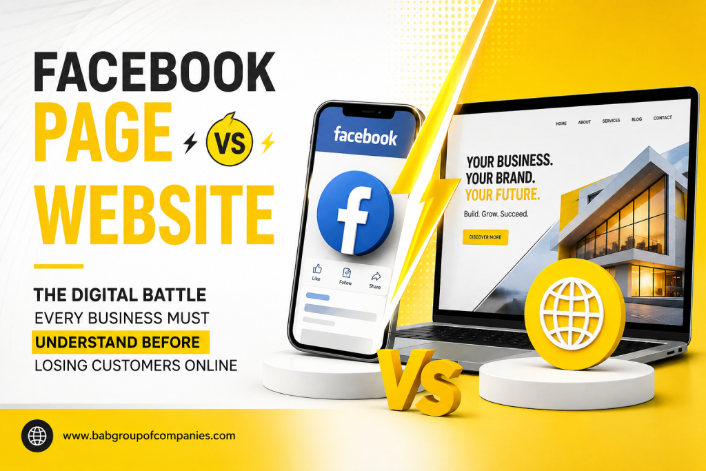 Facebook Page vs Website The Digital Battle Every Business Must Understand Before Losing Customers Online